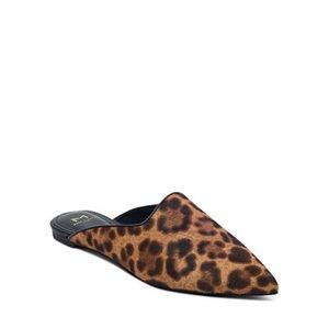 Marc Fisher | Sheenly Leopard Print Calf Hair Mule